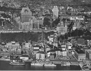 Duc D'Orleans and Roseline docked at Chouinard Wharf about 1949
