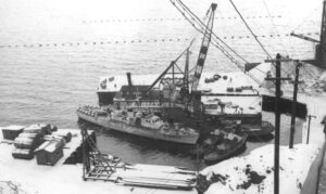 at-the-Wabana-Iron-Ore-Mines-ore-loading-pier-Bell-Island-Newfoundland-and-Labrador-c1944-1945.-Library-and-Archives-Canada-Photo-MIKAN-