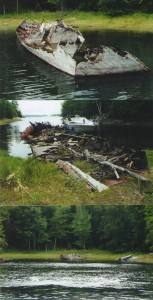 2005, burnt to the waterline, Rose Island near Parry Sound, Ontario. Drew Baird collection.