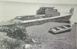 Ex-PTC 762 Wolf, used as a breakwater, Blenheim, Ont. c.1963. Gwen Gold and Allan Mann collection 