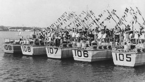 8 may 1945, VE day, 70 th flotilla at Bermuda. Mike Heenan collection.
