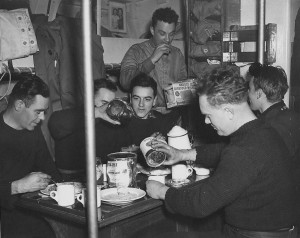 Messdeck of a Fairmile.Royal Canadian Navy clollection ( R-781).