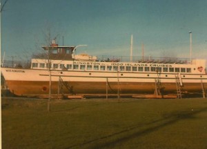 !970, Miss Kingston, ex-Q096. Winterin at Dawson's Marina, Deseronto. Ontario. Willis Metcalfe collection