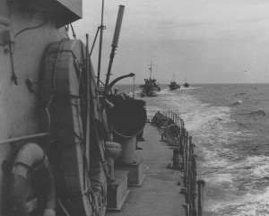 May 1943, Fairmiles on patrol. Library and Archives canada / PA-134325.