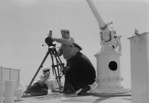 Old type 3-pounder Hotchkiss gun replaced later by Oerlikon 20 mm. Origin unknown.