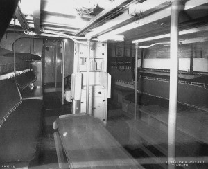 Crew's quarters, looking forward on port side and showing heads for the crew