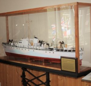 Model of Q121 built by Ronald Gaudet of Westport, Nova Scotia