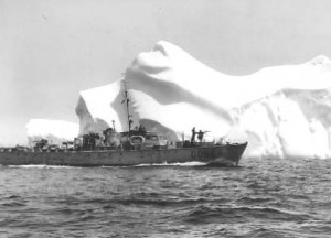 Alongside an iceberg off the Coast of Newfoundland. Library and Archives Canada/ PA-129230
