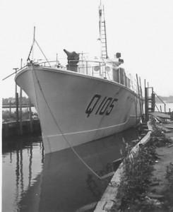 Summer 1943, during construction at Mac-Craft shipyard, Sarnia, Ontario. Mark Harrisson collection