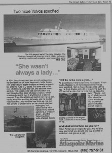 Circa 1979, The Great Lakes Fisherman magazine.