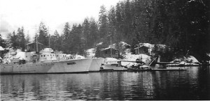 Malibu Inez at Malibu Club during the winter 1946 prior to conversion. Princess Louisa Inlet, British Columbia. Chaz Hitz collection