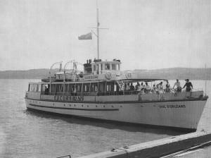 Docking at St-Anne de Beaupre, Quebec. Author collection